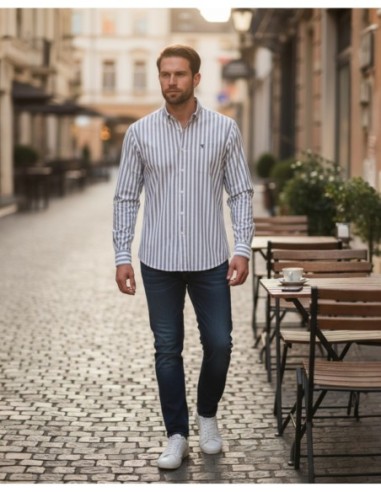 CAMISA MANGA LARGA RAYAS